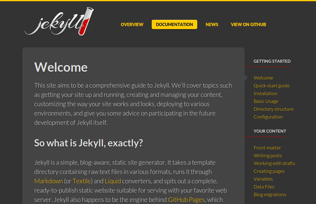Jekyll's documentation